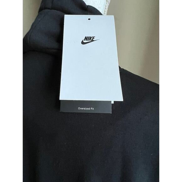 Nike dri fit black oversized sweatshirt hoodie size S - Picture 2 of 6